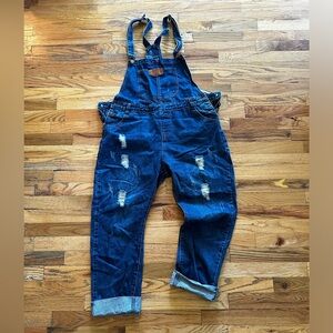 Denim overalls
